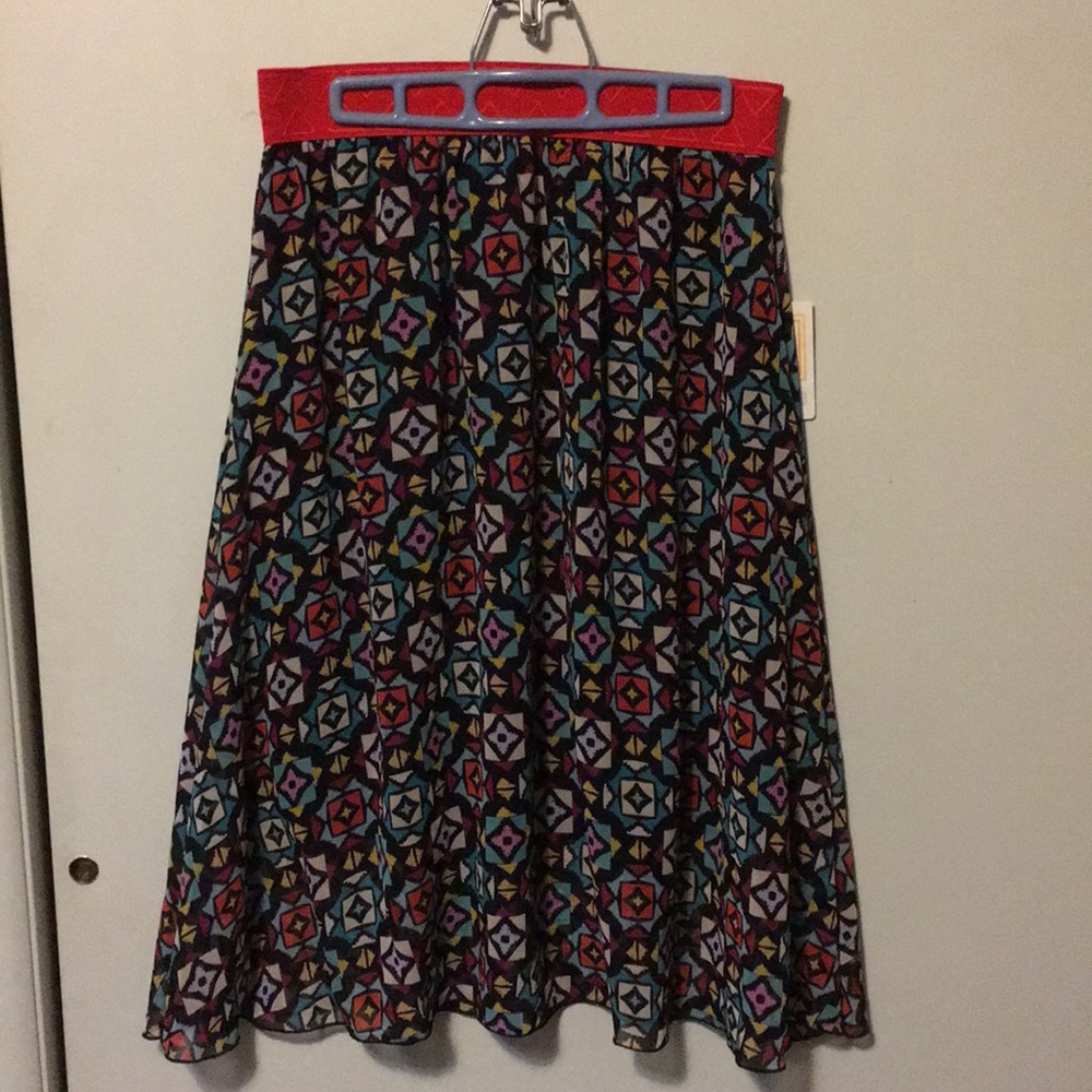 LulaRoe Multi color patterned skirt